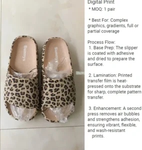 Low MOQ Slipper Customization Guide - Factory Craft: Digital Printing